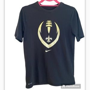Nike Tee New Orleans Saints dri fit T-shirt.  Size large. Light black